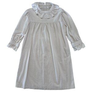 TAMBERE - ROUND COLLAR DRESS  - 70% COTTON - CREME